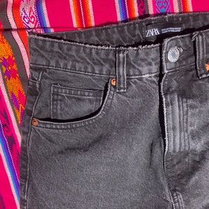 Zara black mom jeans